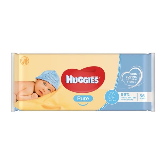 Huggies Nouvelles Lingettes Pure bote de 56