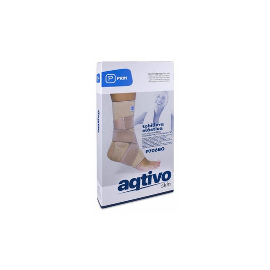 Aqtivo Skin Elastic Anklet With Malleolar Pads Silicone And Bandage In 