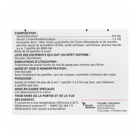 Strepsils Miel-Limón 24comp