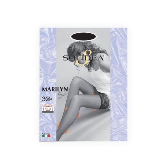 Solidea Marilyn 30den Media Sheer Negro 3 ML 1 Par