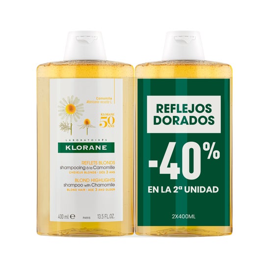 Klorane Champú a la Camomilla 2x400ml