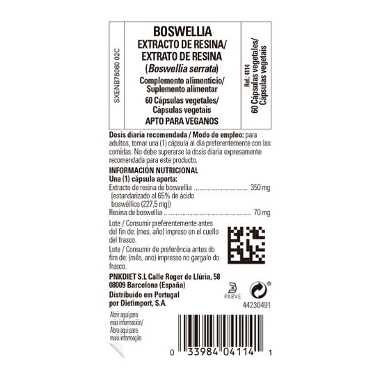 Solgar Boswellia Extracto de Resina 60vcaps