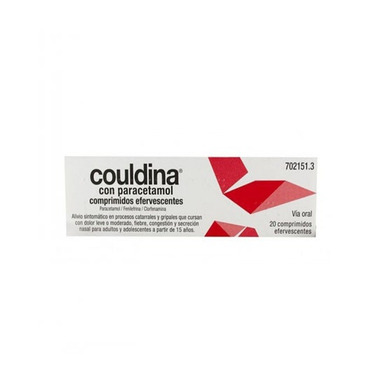 Couldina con Paracetamol 20 comp