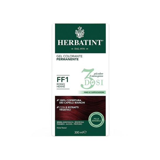Herbatint Tinte Capilar Gel 3 Dosis FF1 Rojo Henne 300ml