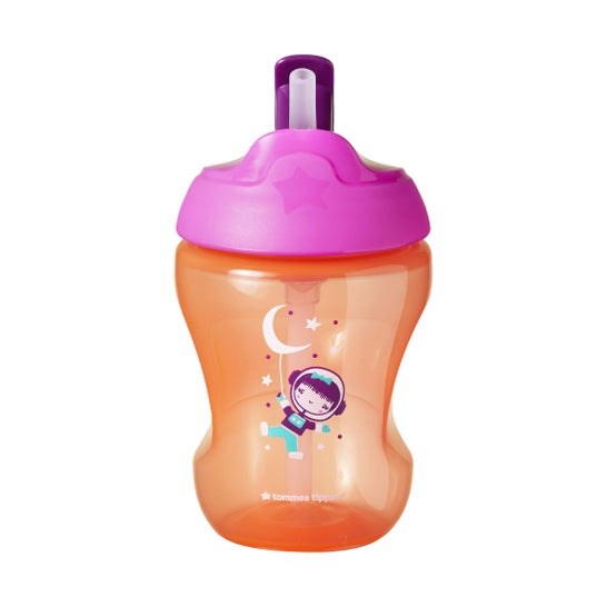 Tommee Tippee Explora Easy Drink Straw Cup Chica Color Rosa +6m
