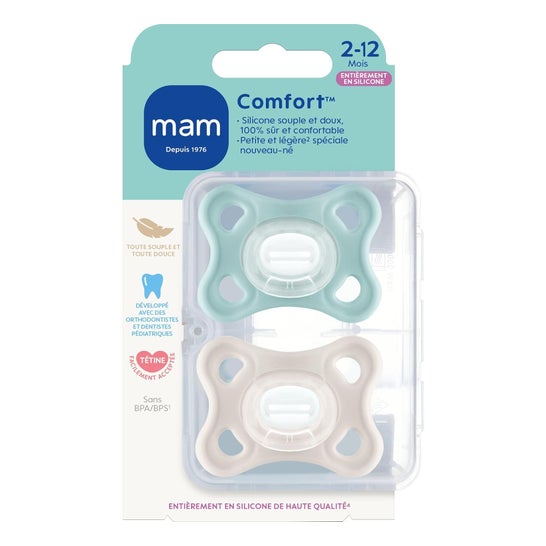 Mam Comfort Blue Dúo 2-12 Meses 2 uds