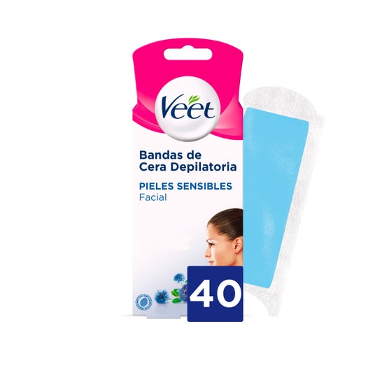 Veet Facial Cold Wax Sensitive P.Sensitive 40B 8uds