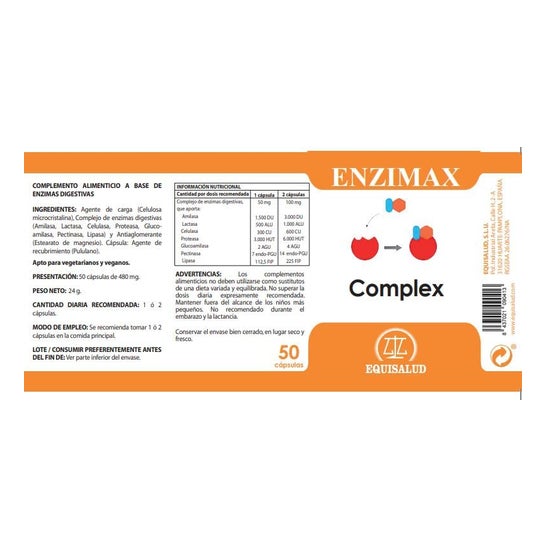 Equisalud Enzimax Complex 50caps Equisalud Enzimax Complex 50caps