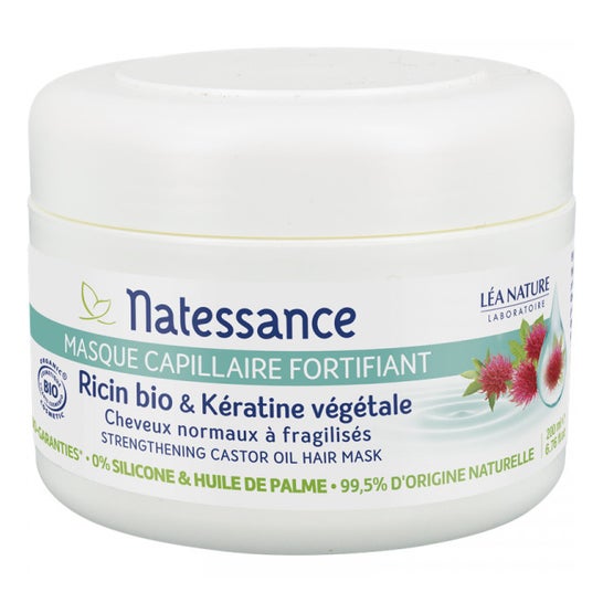 Natessance Organic Keratin Ricin Fortifying Hair Mask 200ml