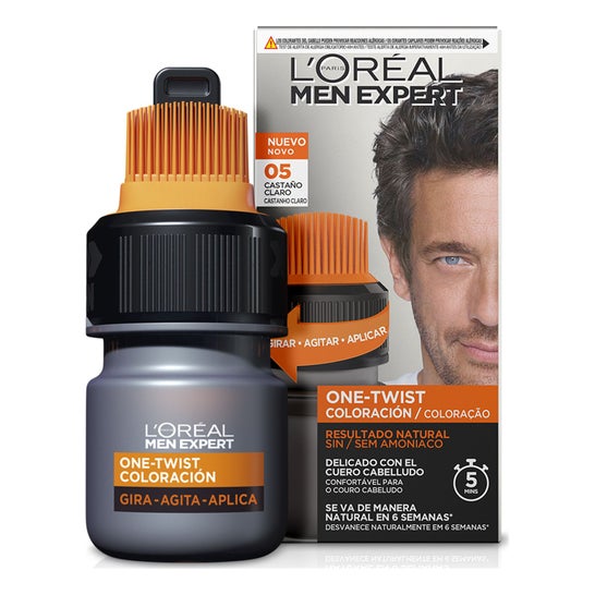 L'Oréal Men Expert One Twist Hair Color 5 Castaño 1ud