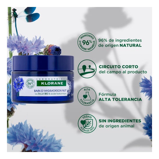 Klorane Baño de Hidratación Noche Aciano 50 ml
