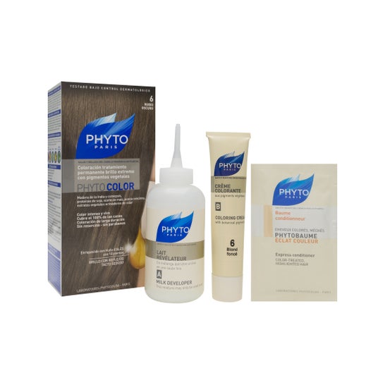 Phyto tinte colour 6 rubio oscuro 1ud