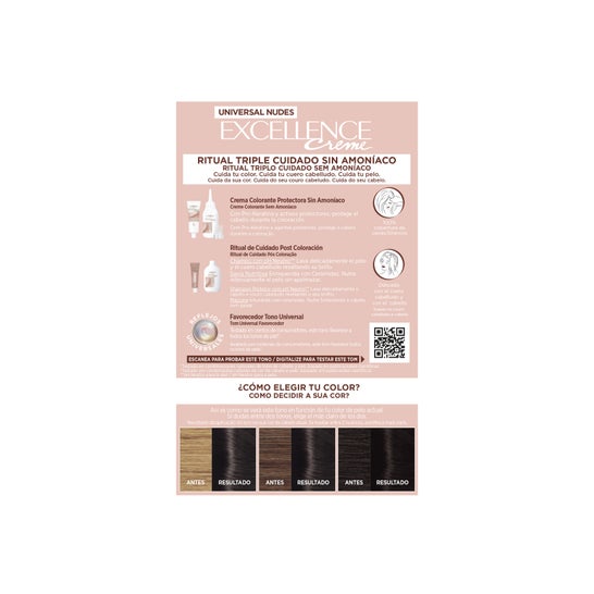L'Oréal Excellence Creme Universal Nudes 1 U Negro 1 ud