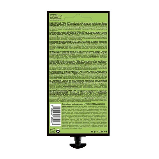 Iroha Nature Mascarillas Peel-Off Purificante Té Verde 25g Iroha Nature Mascarillas Peel-Off Purificante Té Verde 25g