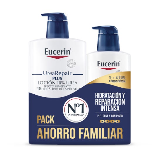 Eucerin Pack UreaRepair Plus Loción 10% Urea 1L+400ml