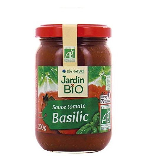 Jardin Bio tomat- og basilikumssauce Bio 200g