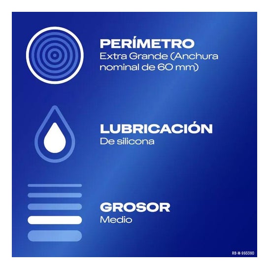 Durex® Natural Plus XL Easy-On kondomer 12uds Durex® Natural Plus XL Easy-On kondomer 12uds