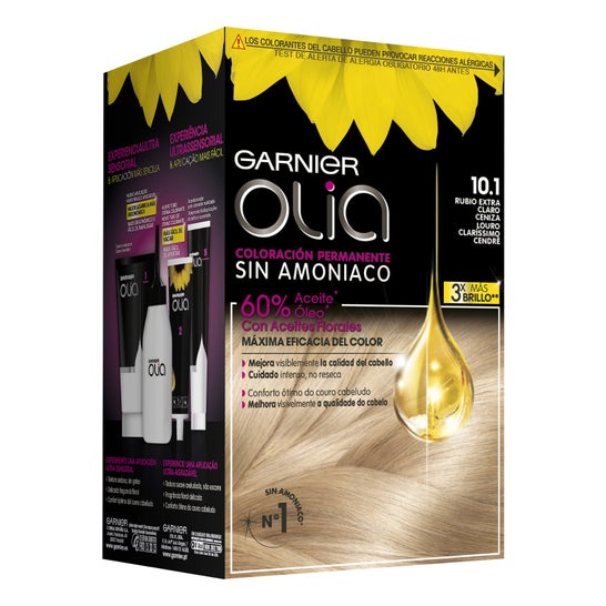 Garnier Olia Permanent Hair Color N°1.01 Extra Light Ash Blonde 4 pieces