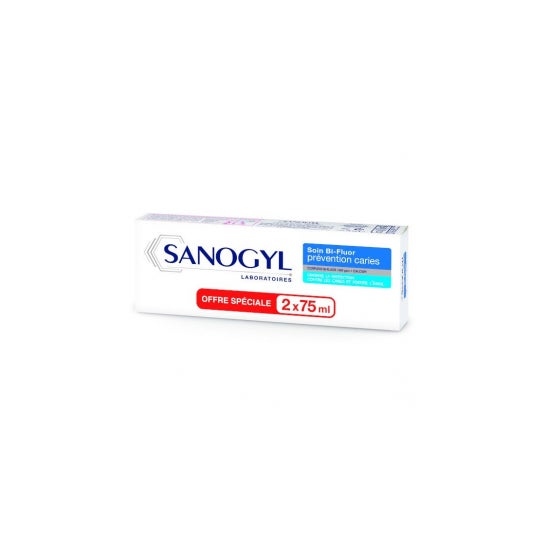 Sanogyl Bi-Fluor 1500-Soin Comp 2X75ml