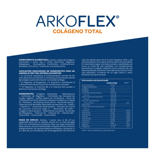 Arkopharma Arkoflex Colágeno Total sabor Naranja 2x390g