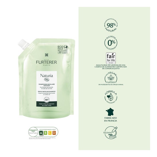 René Furterer Naturia Champú Micelar Suave Recarga 400 ml