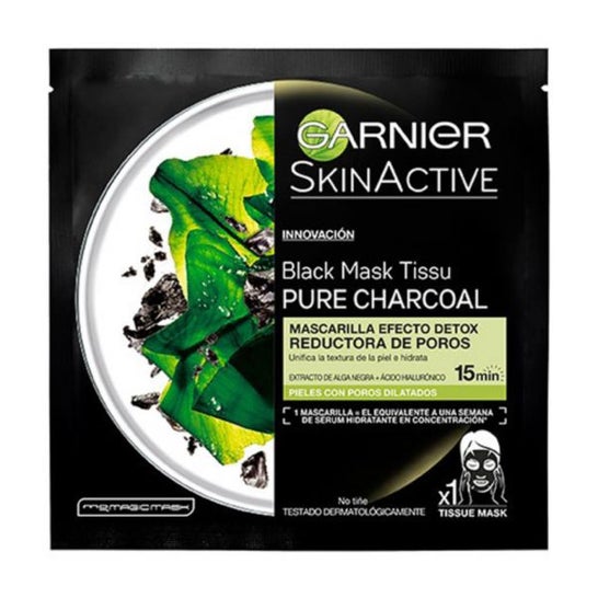rechazo finalizando materno Garnier Pure Charcoal Facial Mask Black 1pc | PromoFarma