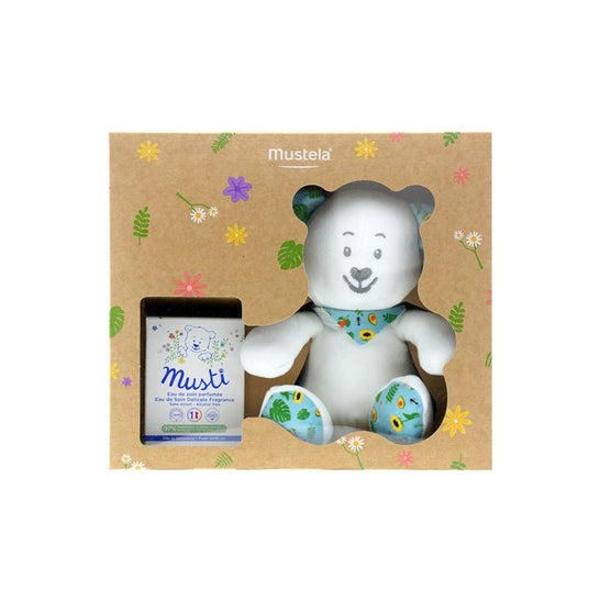 Mustela Musti 50ml Perfume Chest + Gift Teddy Bear