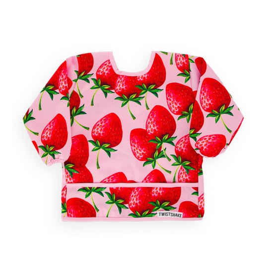 Twistshake Strawberry Print Long Sleeve Waterproof Bib 1pc