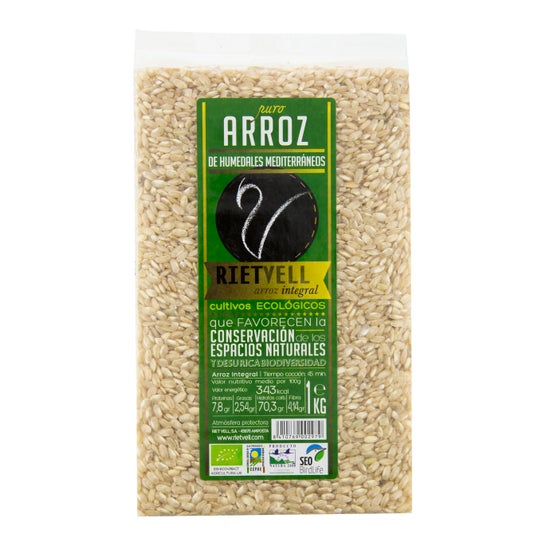 Rietvell Organic Whole Grain Round Rice 1 Kg