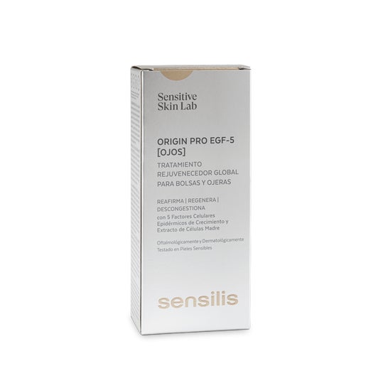 Sensilis Origin Pro EGF-5 [Ojos] Tratamiento Rejuvenecedor Global para Bolsas y Ojeras 15 ml