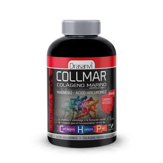 Drasanvi Collmar® Colágeno Marino + Magnesio Sabor Cereza 180comp