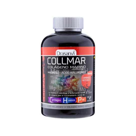 Drasanvi Collmar® Colágeno Marino + Magnesio Sabor Cereza 180 comp