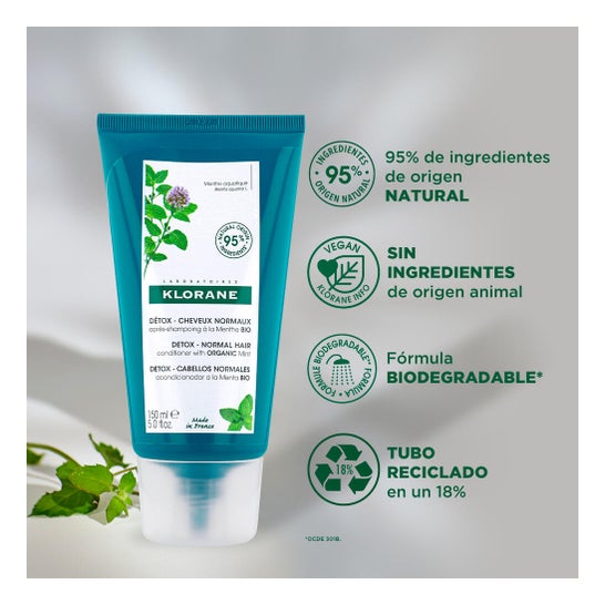 Klorane Acondicionador a la Menta Acuática 150 ml