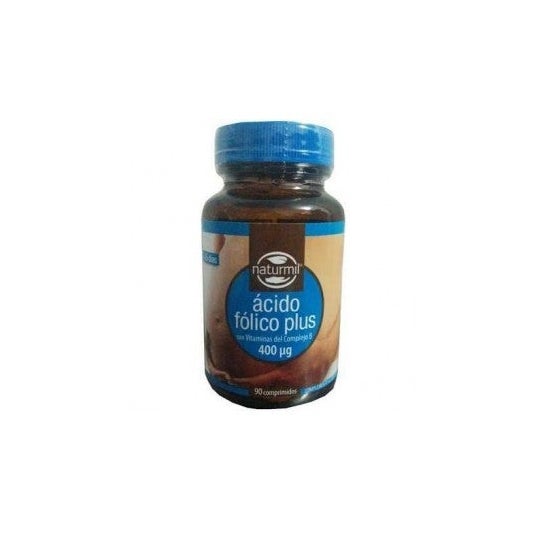 Naturmil Acido Folico Plus Vitaminas Complejo B 400 Ug 90 Compri