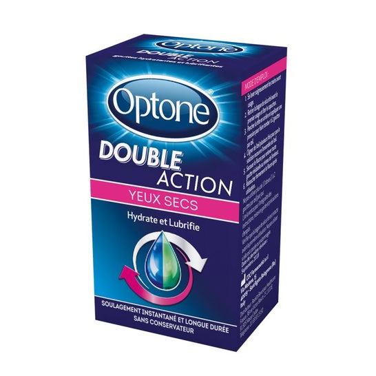 Optone Doubl Acti S Ocul Yeux Secs Fl/10Ml