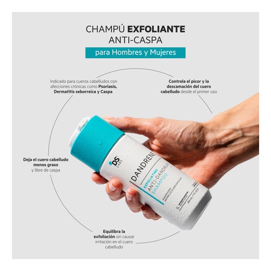 Dandrene exfoliating shampoo with anti-dandruff technology 205ml