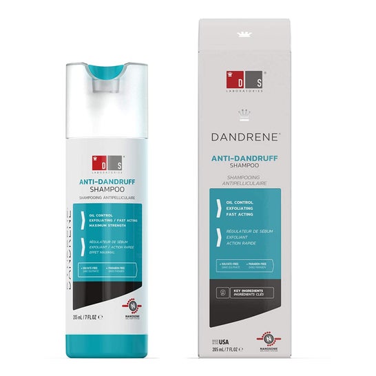 Dandrene shampoo esfoliante con tecnologia antiforfora 205ml