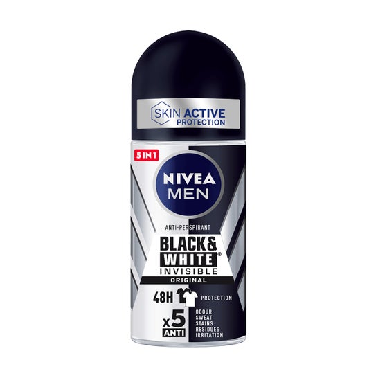 Nivea Men Black & White Desodorizante Roll-On 50 ml
