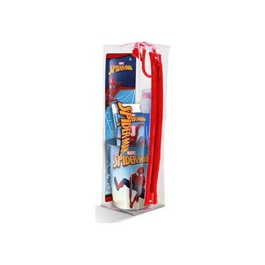 Mr. White Set Spazzolino da denti Spiderman + Dentifricio + Tumbler