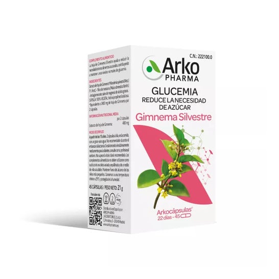 Arkogelules Gymnema Sylvestre Box of 45 Capsules For Glycemia