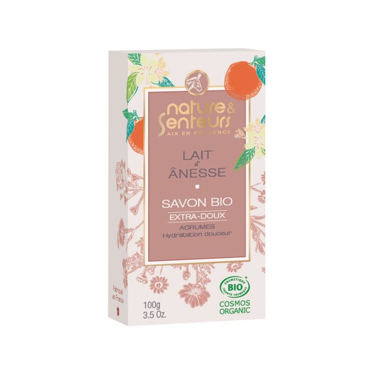 Nature Et Senteurs Savon Extra-Doux Au Lait d'Anesse Agrumes 100g