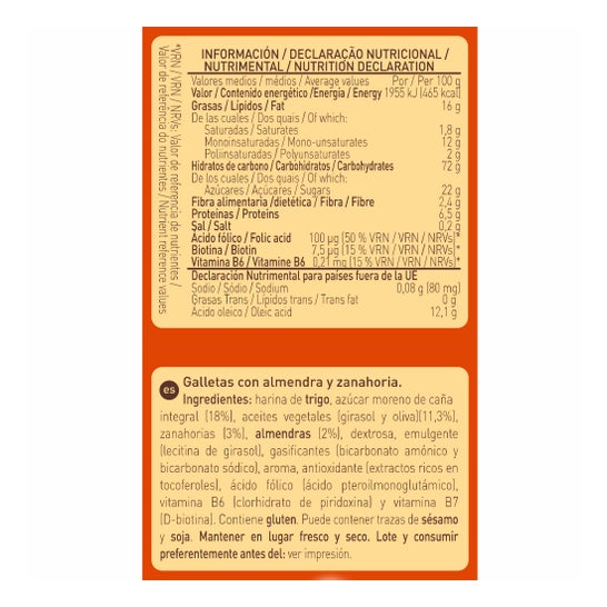 Diet-Radisson gulerodsmandskiks med mandler 220g