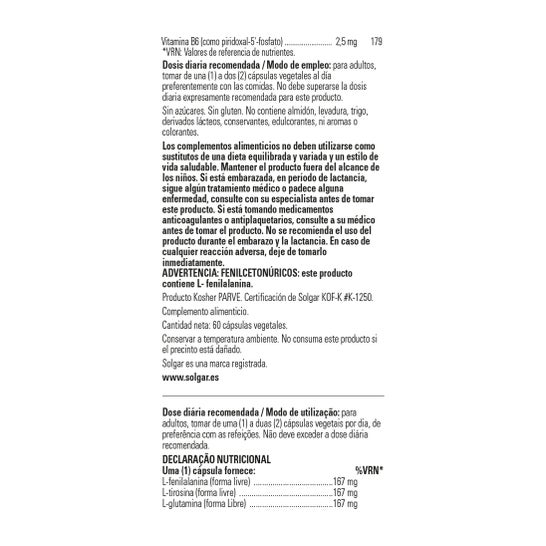 Solgar Neuro Nutrientes 60caps