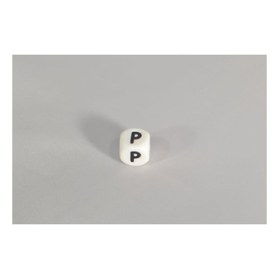 Perlina di silicone irreversibile per chip clip Lettera P 1 unità