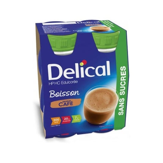 Delical Hp Hc Sugar Free Coffee Drink 4x200ml