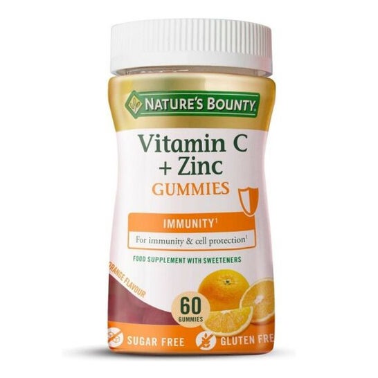 Nature's Bounty Vitamin C & Zink Gummis 60Comp
