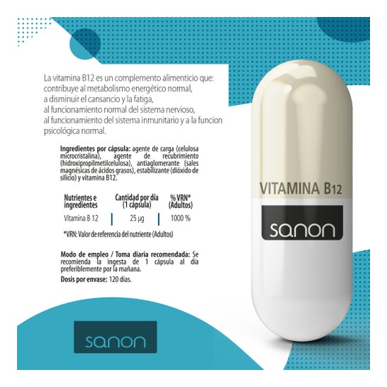 Sanon Vitamina B12 120caps