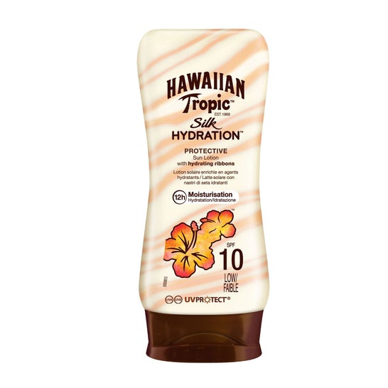 Hawaiian Tropic Silk Hydration Beskyttende Sol Lotion Spf10 180ml