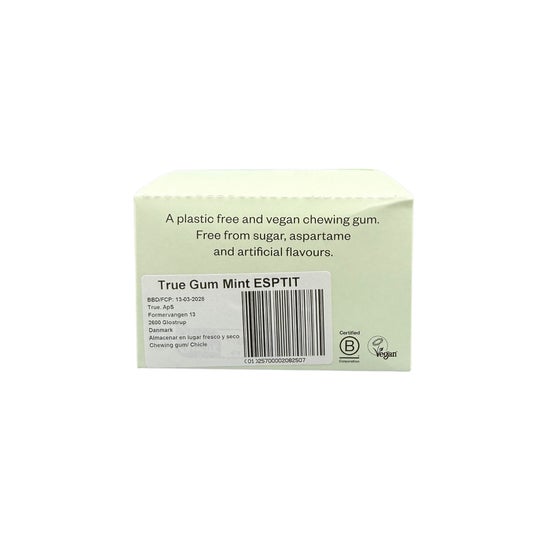 True Gum Chicles Sin Azúcar Menta 24x21 g