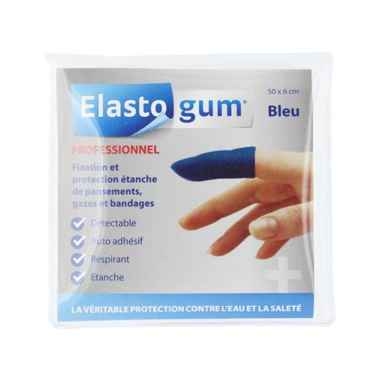 Elastogum Protección Dedo Impermeable Azul 48x6xm 1ud